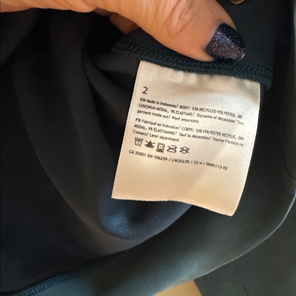 Lululemon Softstreme Perfectly Oversized Crop Crew Green Jasper size 2‎ - Picture 4 of 7